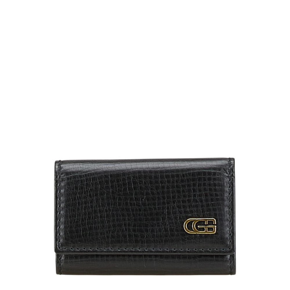 Gucci Key Case Wallet Black Leather